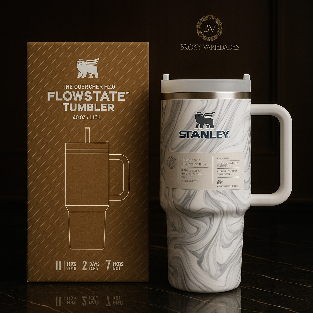 Vaso Stanley Marmolizado – Durabilidad con Estilo