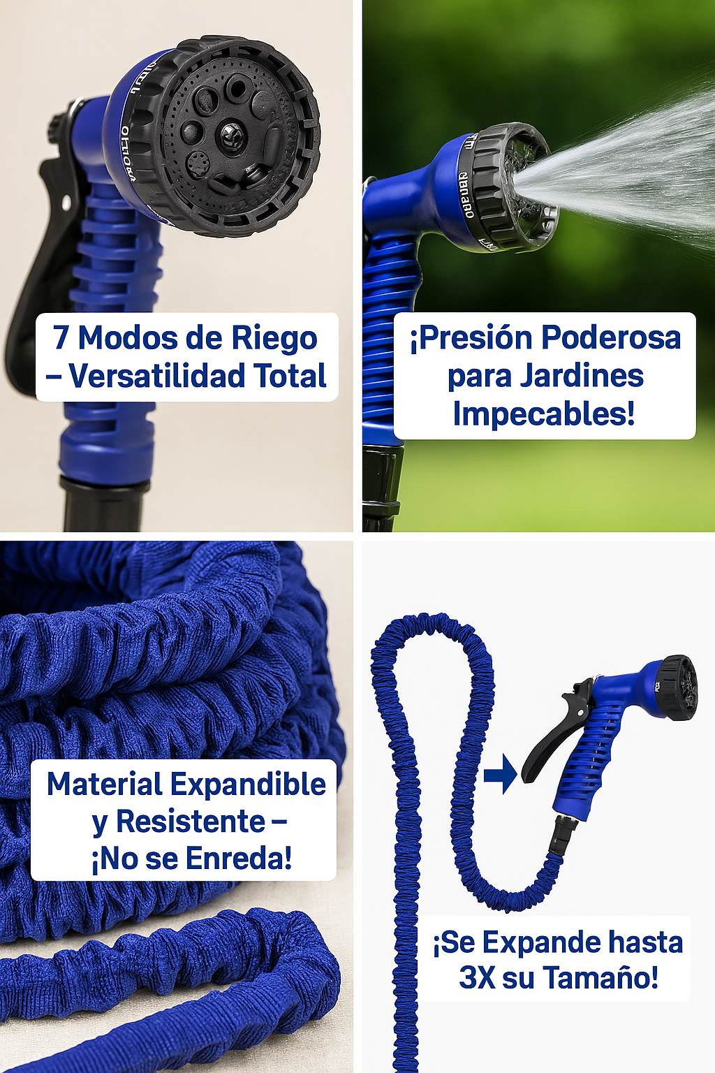 Magic Hose 30 Metros – La Manguera Que Se Expande Sola